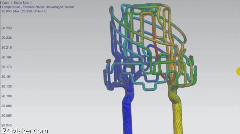 【模具案例】3D打印阀体模具异型水路镶件缩短注塑成型周期提高产品整体质量(图2)