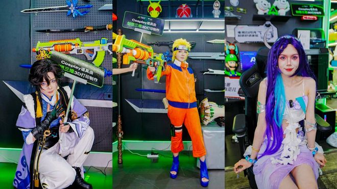 ChinaJoy2025上演3D打印面具派对知名Coser现场演示道具制作(图6)